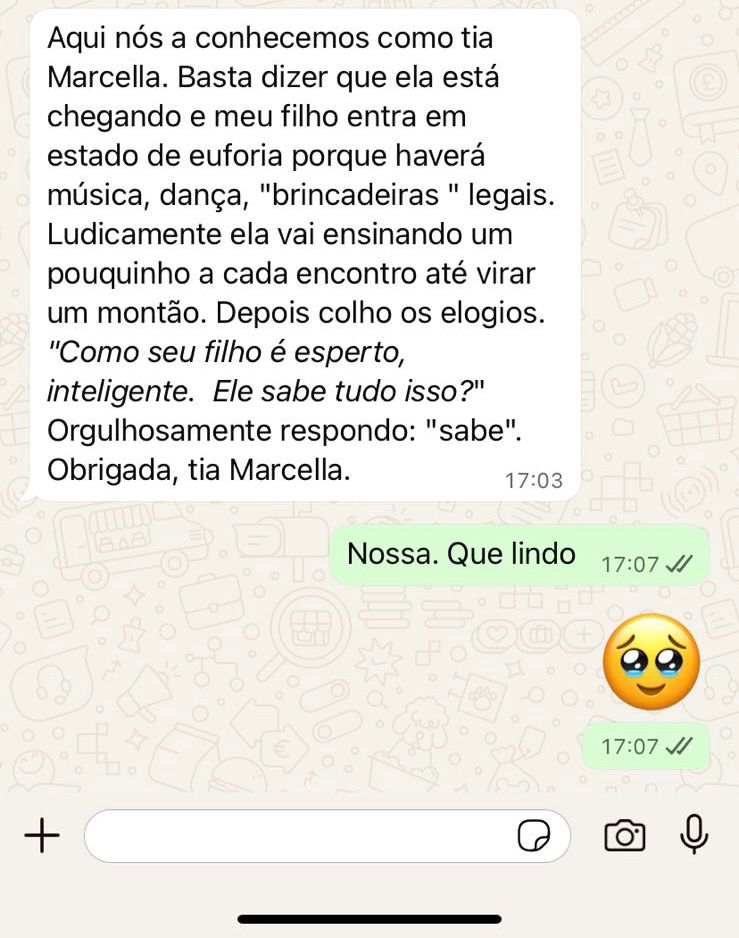 Depoimento de cliente - WhatsApp